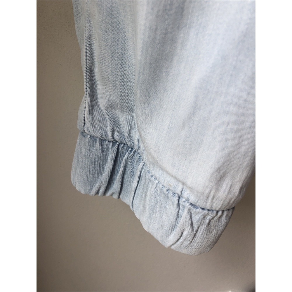 Cloth & Stone High Rise Chambray Jogger Pants Size XLG Light Wash Pull On - Picture 8 of 16